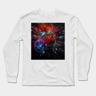 Ammonite emerging from space Long Sleeve T-Shirt